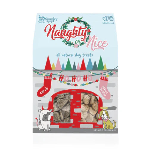 SPUNKYPUP NAUGHTY OR NICE PEANUT BUTTER + CAROB TREATS 7OZ