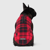 CANADA POOCH THERMAL TECH FLEECE VEST SIZE 14 RED PLAID
