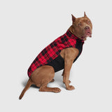 CANADA POOCH THERMAL TECH FLEECE VEST SIZE 12 RED PLAID