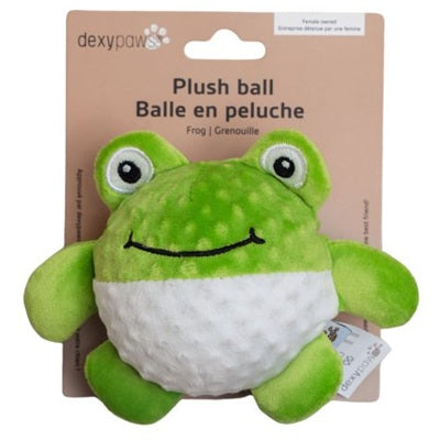 DEXYPAWS FROG PLUSH BALL