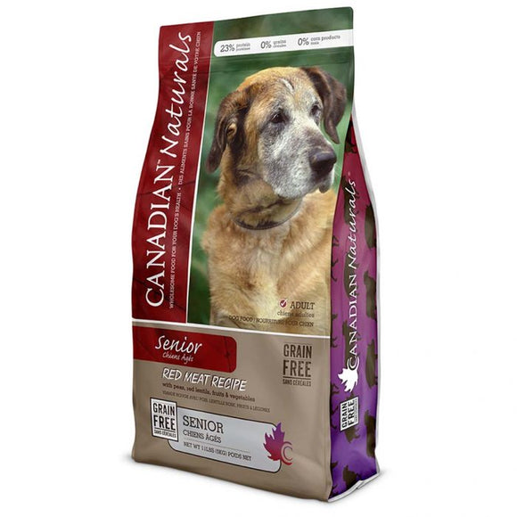 CANADIAN NATURALS GRAIN FREE RED MEAT SENIOR 24LB DOG FOOD