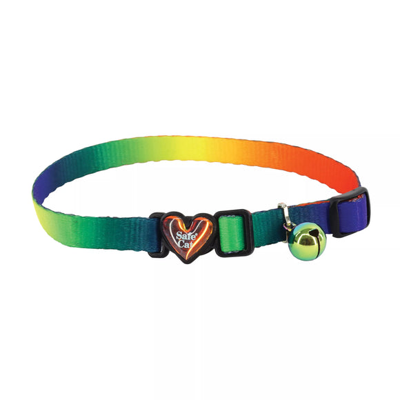 COASTAL BREAK AWAY CAT COLLAR DARK PRISM/RAINBOW