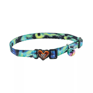 COASTAL BREAK AWAY CAT COLLAR NORTHERN LIGHTS/GALAXY