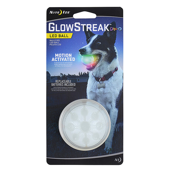 GLOWSTREAK  LED DISCO BALL DOG BALL