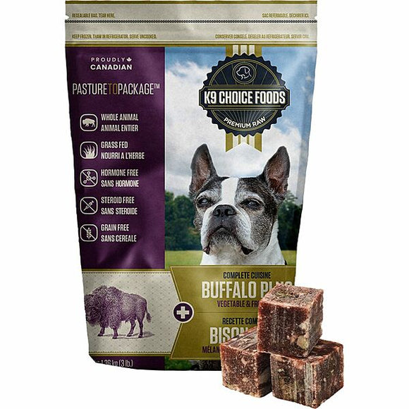 K9 COMPLETE CUISINE BUFFALO 3LB FROZEN MEAL