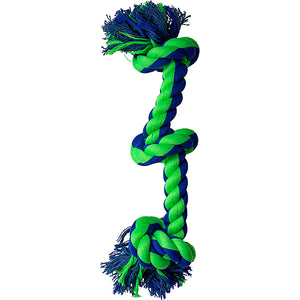KNOTTY & NICE ROPE 3 KNOTS 15" BLUE & GREEN