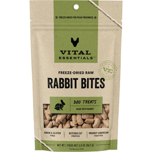 VITAL TREATS FREEZE-DRIED RABBIT BITES 2 OZ