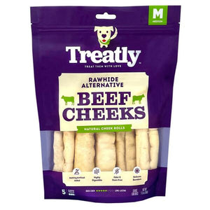 TREATLY BEEF CHEEKS MD 5PK