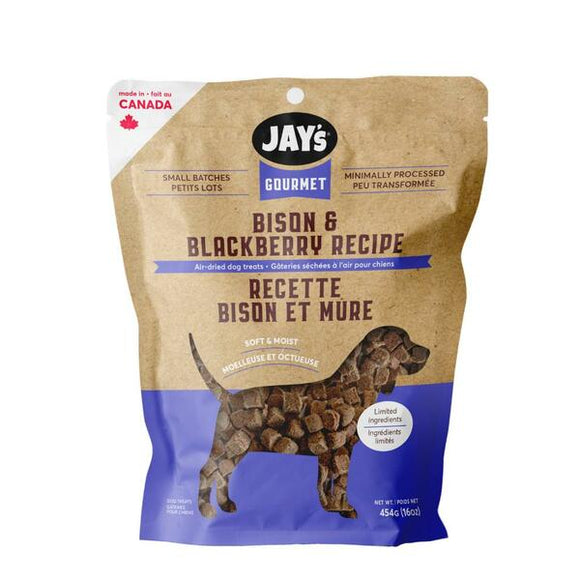 JAYS GOURMET BISON + BLACKBERRY TREATS 454G