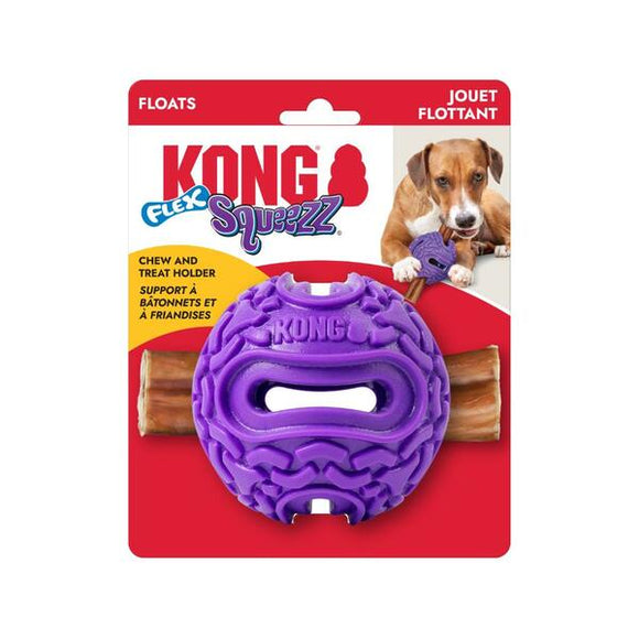 KONG SQUEZZ FLEX BALL MED/LRG