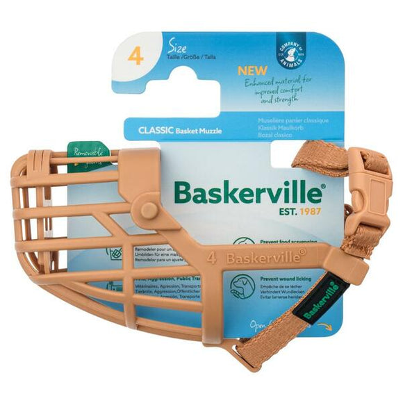 BASKERVILLE CLASSIC BASKET MUZZLE SIZE 4