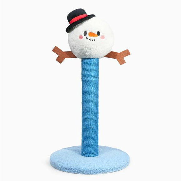 HUGSMART SNOWMAN CAT SCRATCHING POST 24