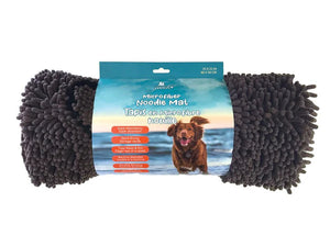 PAMPERED POOCH MICROFIBER NOODLE MAT 35X23 BROWN