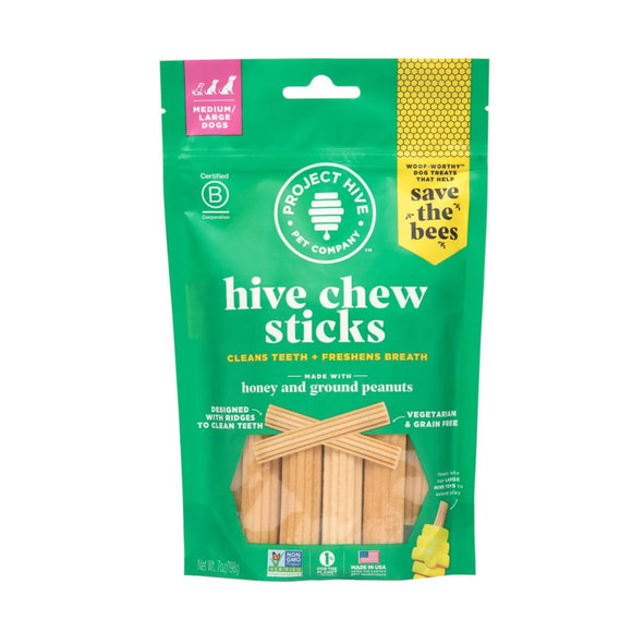 PROJECT HIVE PET COMPANY HONEY + PEANUT STICKS LARGE