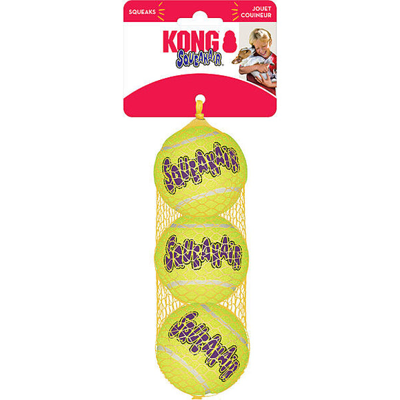 KONG SQUEAKAIR BALLS MED 3PK