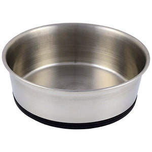 RUBBERIZED STAINLESS BOWL 27CM