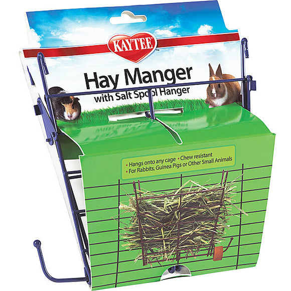 KAYTEE HAY MANGER W/SALT SPOOL HANGER