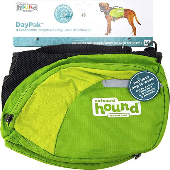 OUTWARD HOUND DAYPAK GREEN LRG