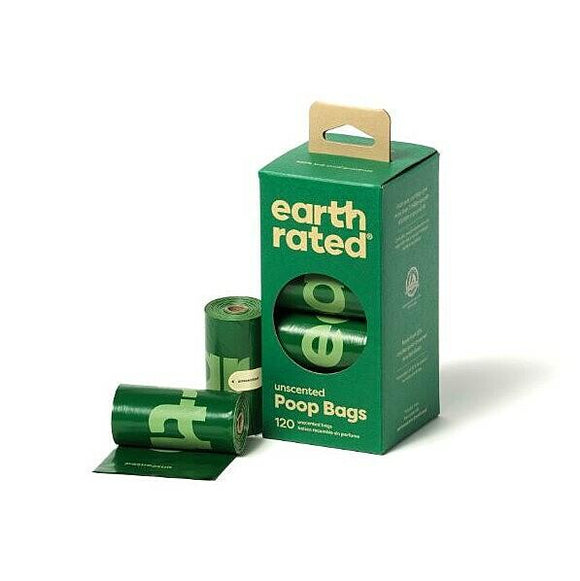 EARTH RATED UNSCENTED POOP BAG 8PCK