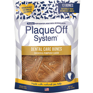 PLAQUEOFF CHICKEN PUMPKIN BONES 482G